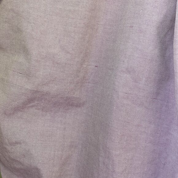 American Apparel Unisex Slim Cotton Oxford Button Down Lilac Shirt with Collar - Picture 8 of 8